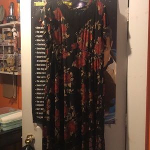 Torrid a-symmetrical rose dress